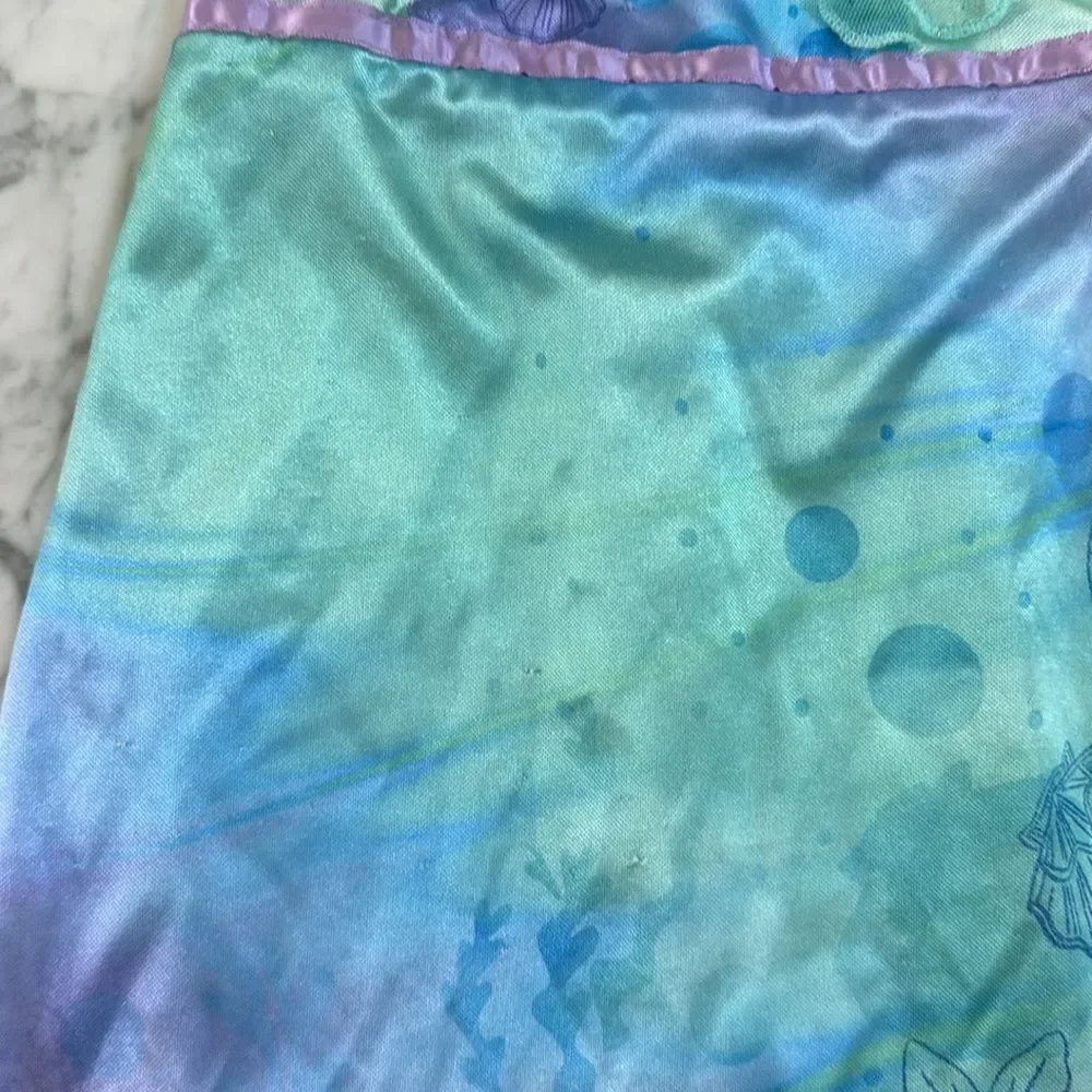 Disney Little Mermaid Little Girls Nightgown Pajama Dress Sz 6T - Picture 4 of 6